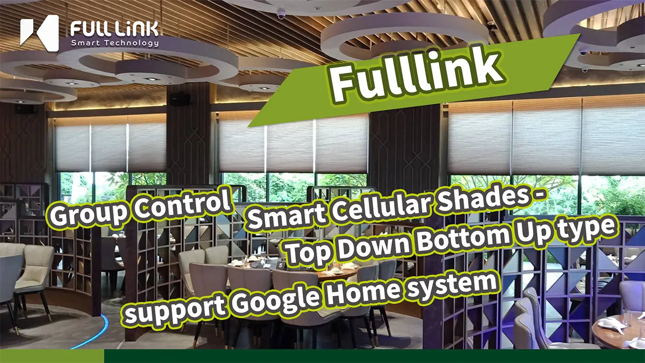 Smart Cellular Shades - Group Control - Famous Restaurant